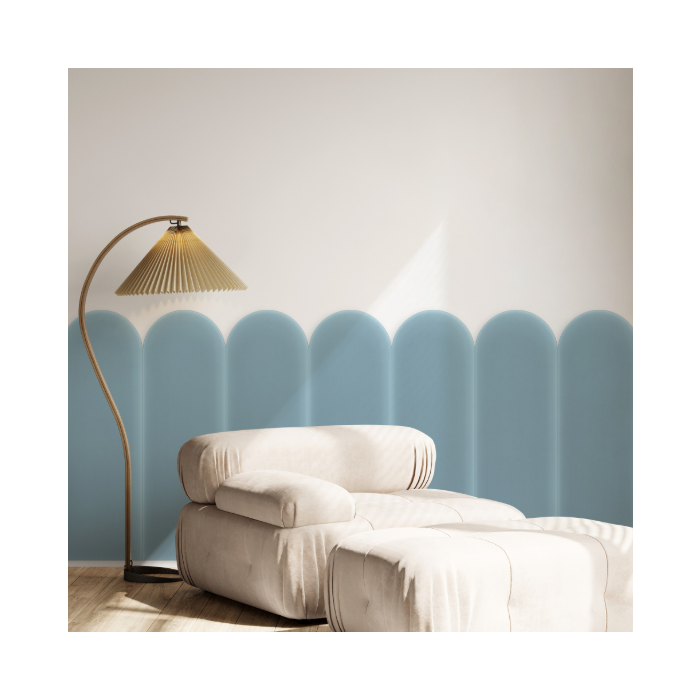 Polsterpaneel Magic Velvet Blau 20 cm